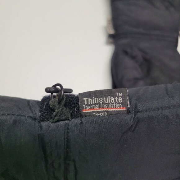 Snowmobile Mittens Adjustable Strap Thinsulate Waterproof Black Small Winter - Picture 7 of 8